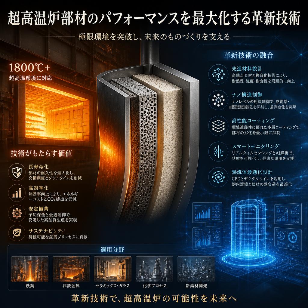 超高温炉部材のパフォーマンスを最大化する革新技術